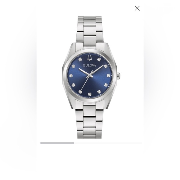 Bulova Surveyor Quartz Diamond Blue Dial Ladies ... - Picture 3 of 10